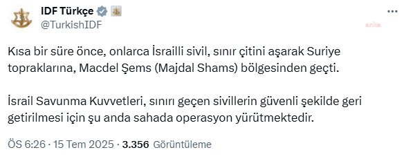 İsraildən yeni əməliyyat siqnalı: Onlarla mülki Suriyaya keçdi