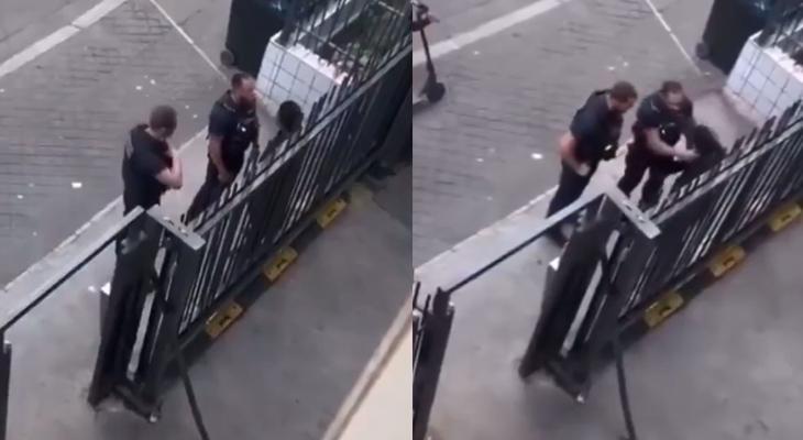 Fransız polisi qalmaqalı: Tüpürüb sillə vuran polisin görüntüləri yayıldı