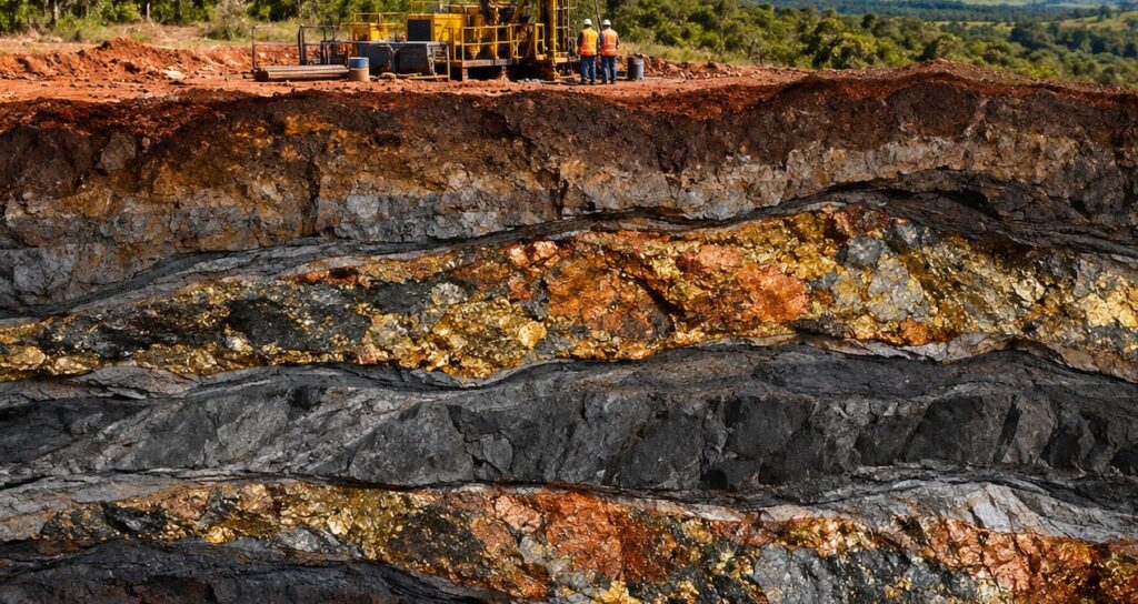 A huge gold deposit was discovered as a result of geological exploration in Brazil