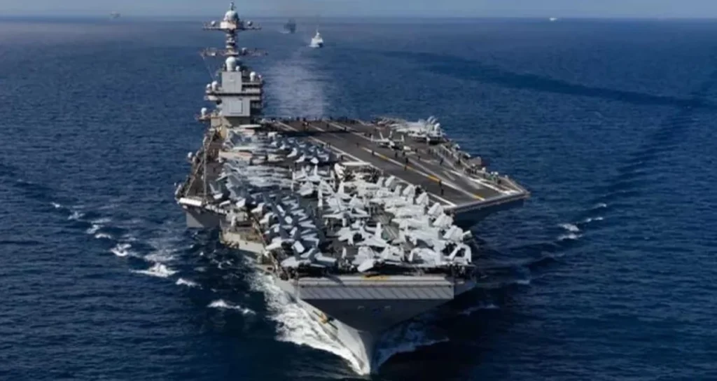 На авианосце USS Gerald R. Ford, гордости ВМС США, произошел пожар.