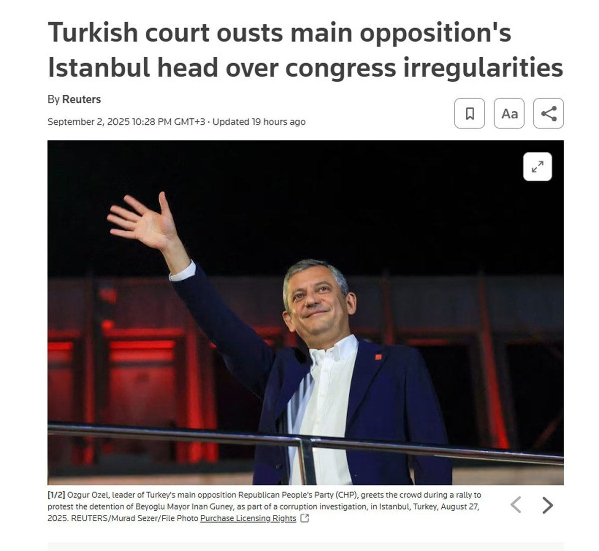 Qəyyum qərarı beynəlxalq gündəmdə: CHP-ni hədəf alan addım