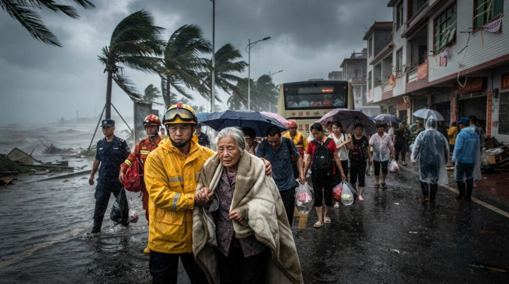 Severe typhoon in China: Over one million residents evacuated