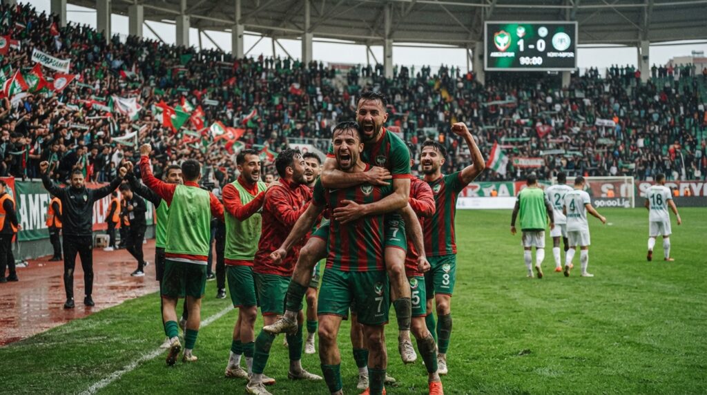 Amedspor defeated Konyaspor at home