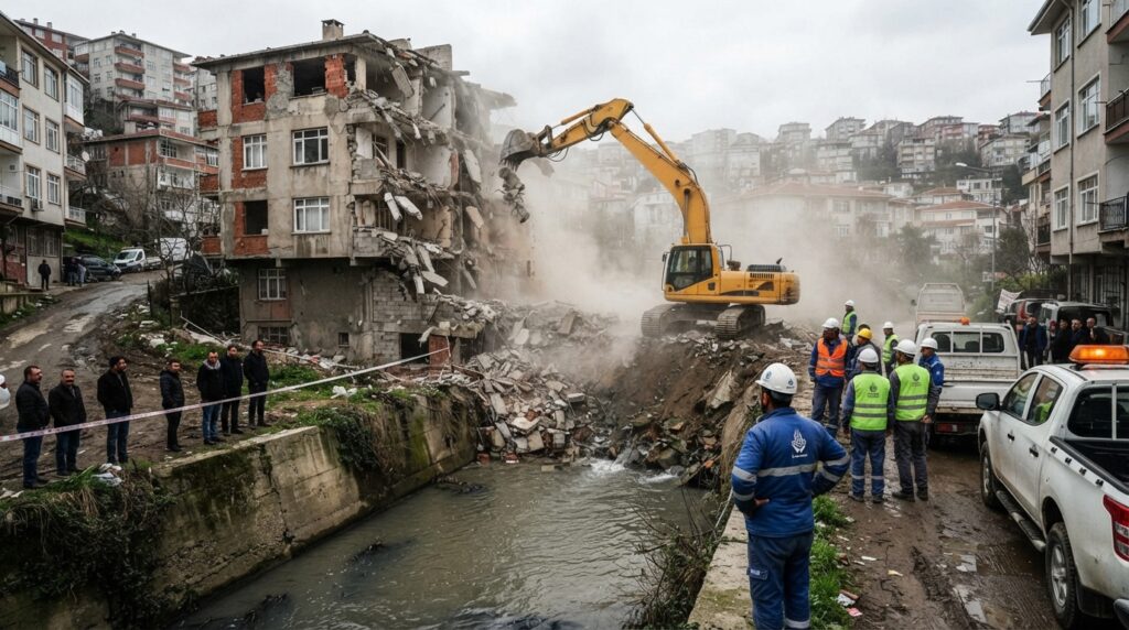 Strict order from Istanbul Governor Davut Gül: Structures in the riverbed will be demolished