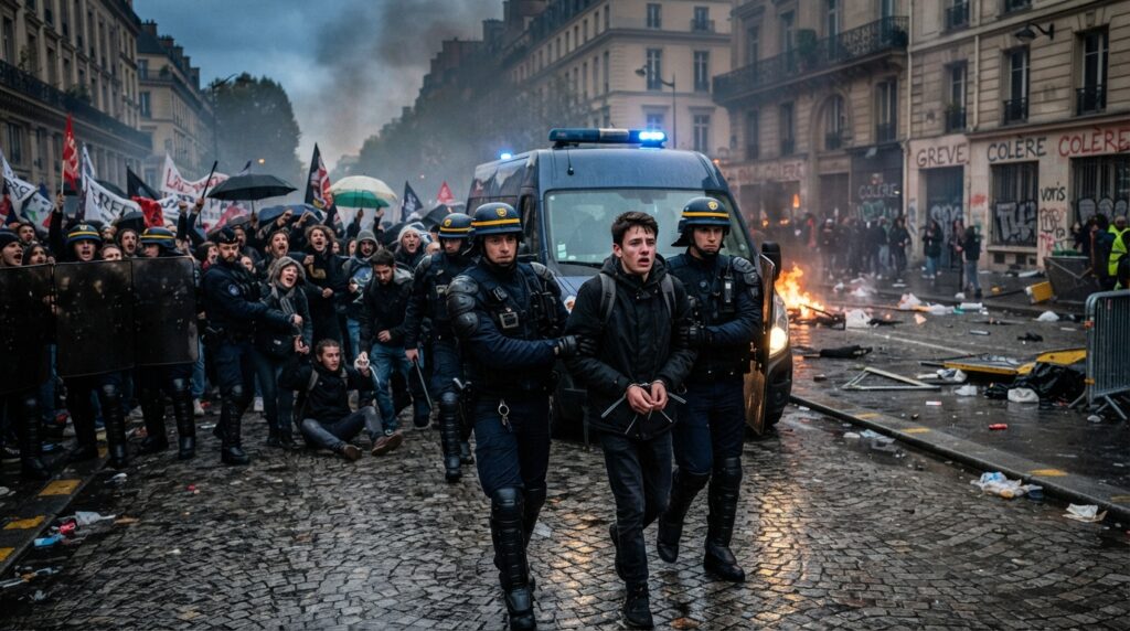 Large-scale protests in France: Over 400 people detained