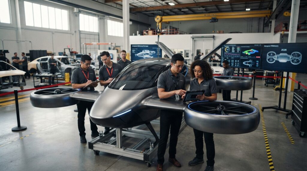 Tesla's flying car project: 2026 target and aviation standards