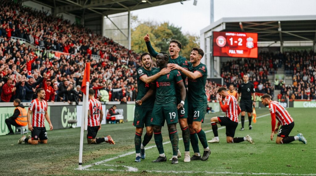Liverpool secured a hard-fought victory at Brentford's ground