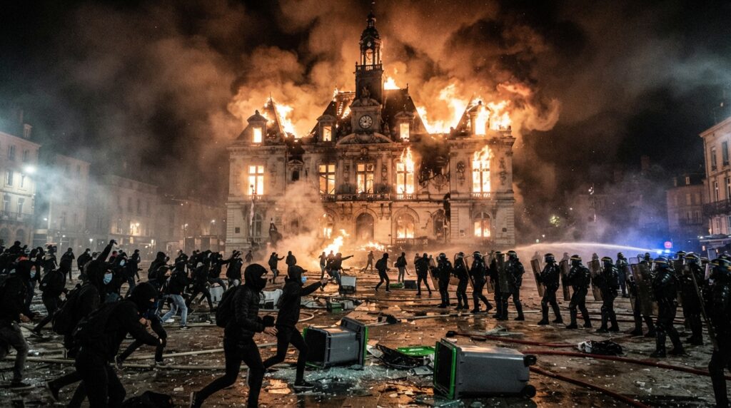 Large-scale protests in France: Limoges city hall set on fire, 1,200 people detained