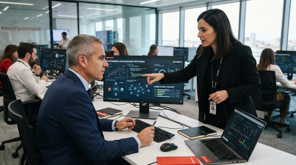 Banco Santander has partnered with Nvidia to improve artificial intelligence technologies