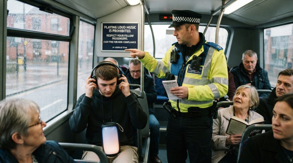 Ban on loud music in public transport: £100 fine envisaged
