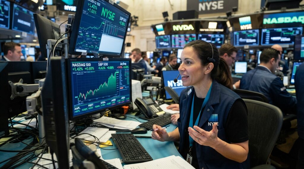 Tech stocks rise on Wall Street: Nasdaq and S&amp;P 500 show growth