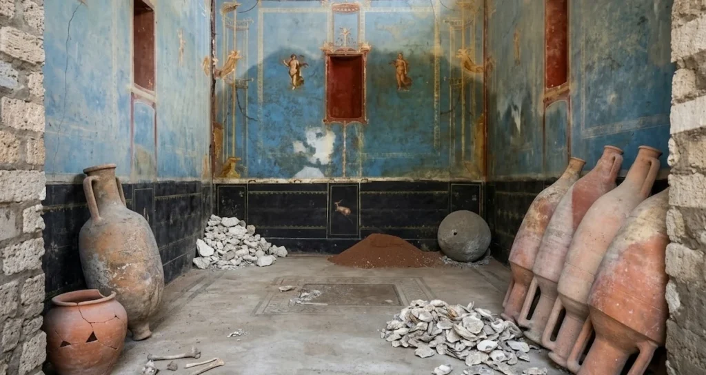 Настенная роспись таинственной комнаты Помпей: Произведение искусства стоимостью годовой зарплаты легионера