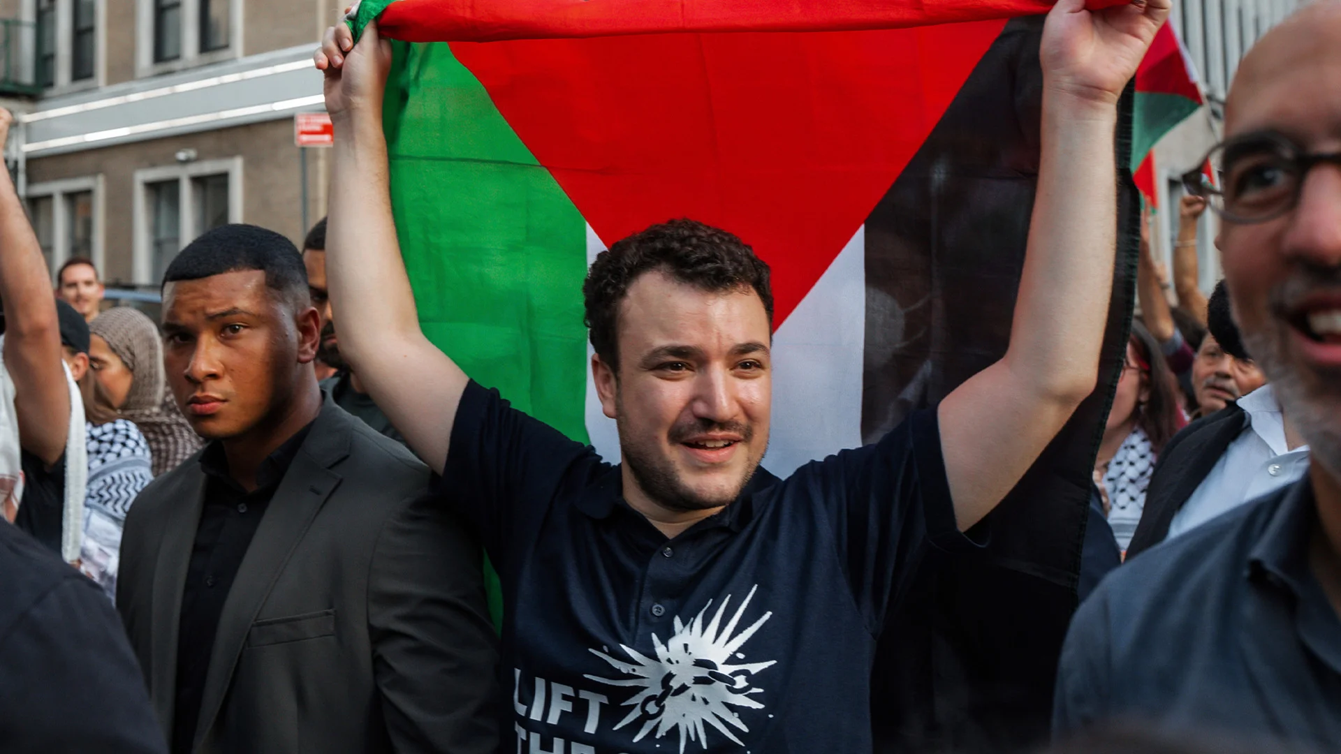 Mahmud Xəlil Nyu Yorkda Fələstin uğrunda yürüşə başçılıq