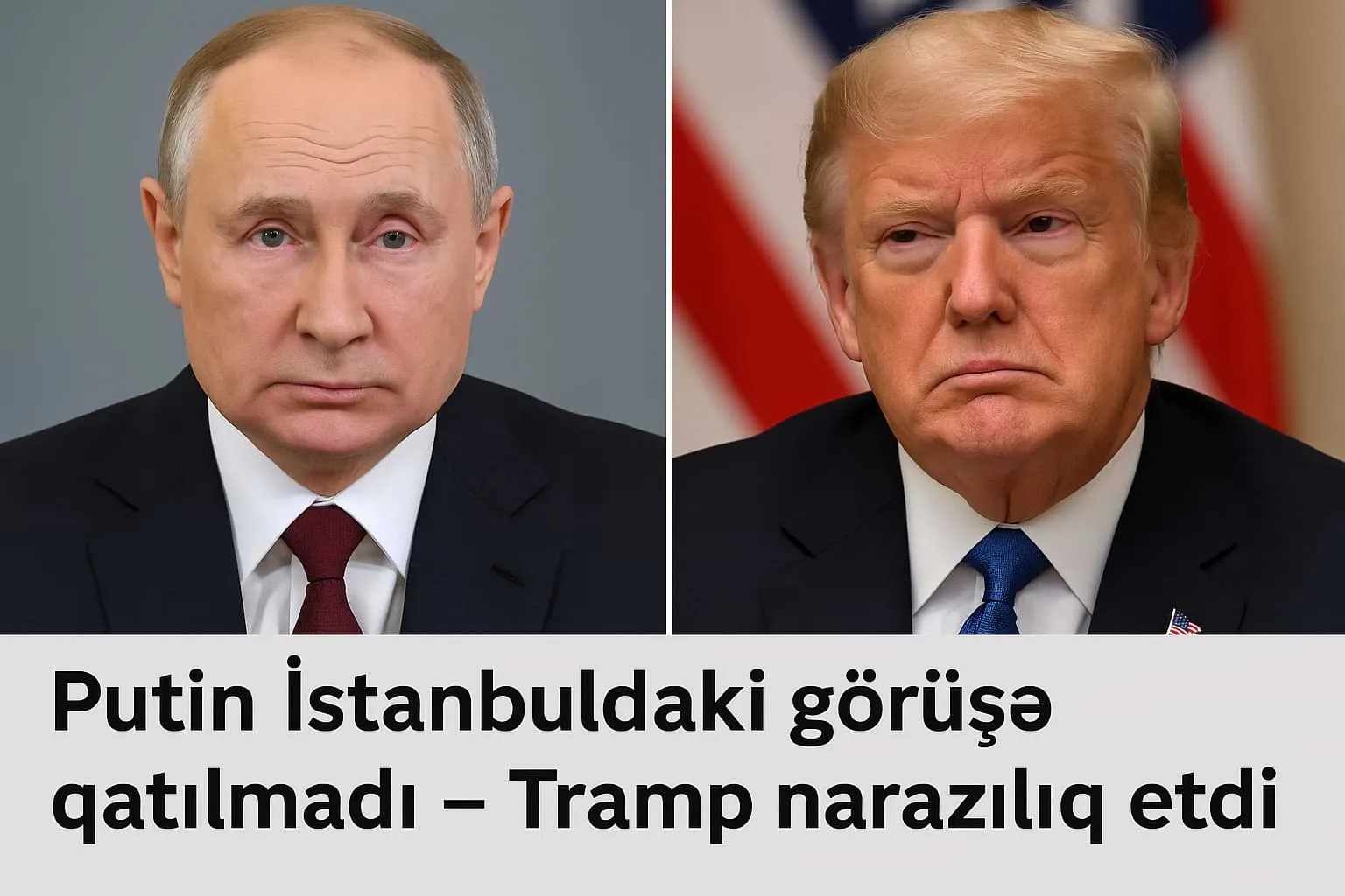 Putin İstanbuldakı görüşə qatılmadı – Tramp narazılıq etdi