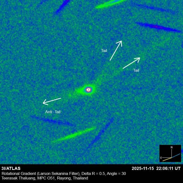 3I/ATLAS ətrafında quyruq və əks-quyruqlar: Son məlumatlar