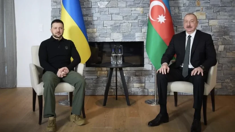 Əliyev və Zelenski Rusiyanın SOCAR anbarına hücumunu pislədi