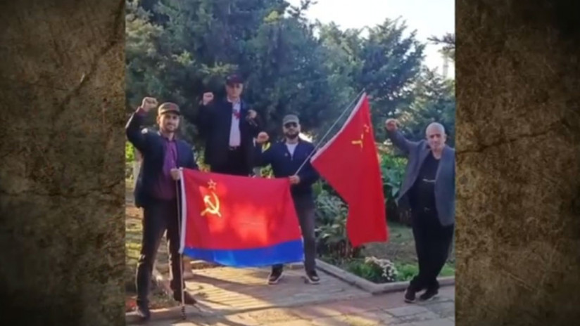 Bakıda SSRİ bayrağı ilə yürüyənlərin həbs edildiyi xəbəri