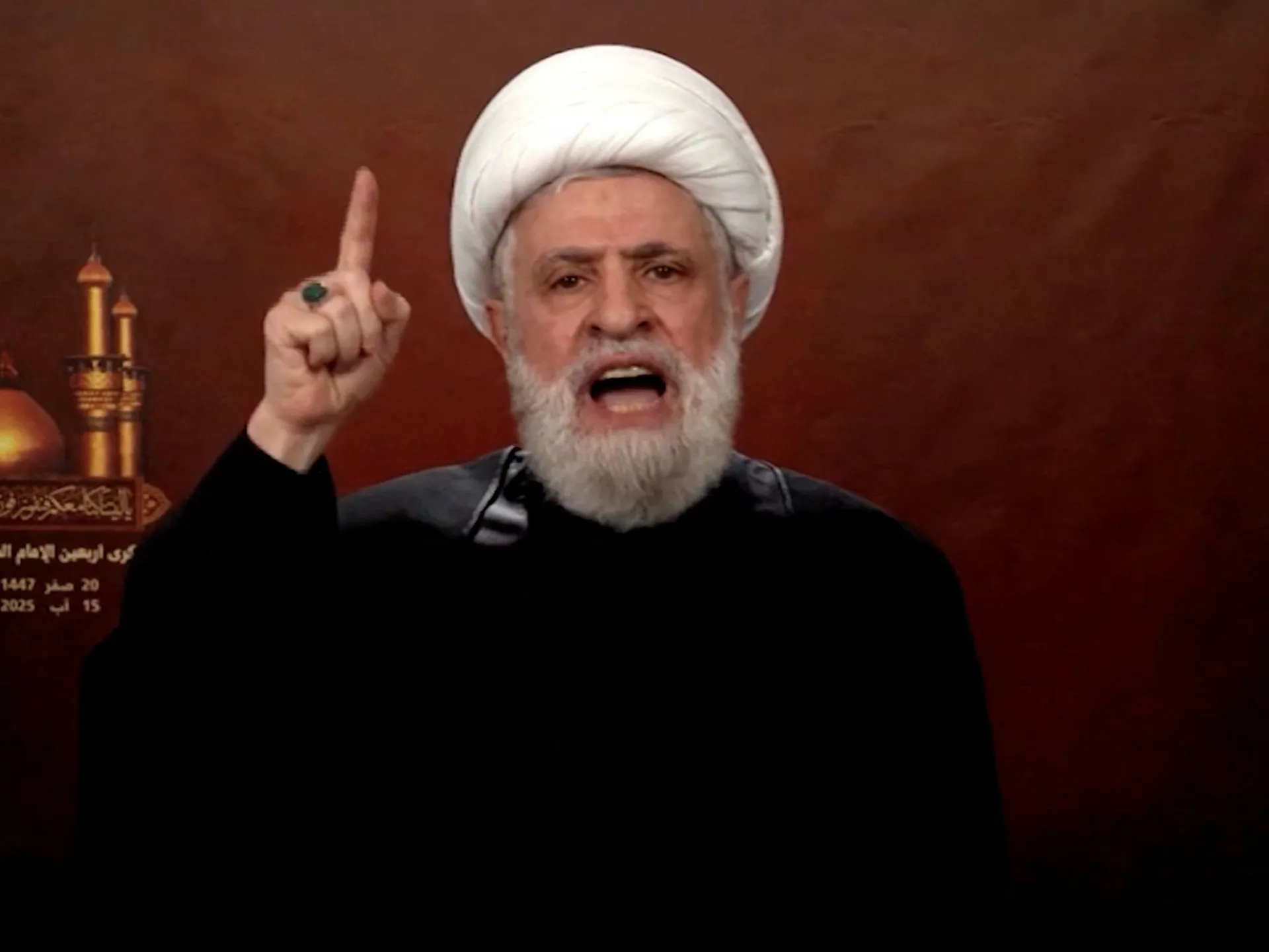 Hizbullah liderindən silahsızlanma rəddi və İsrailə atəşkəs tələbi