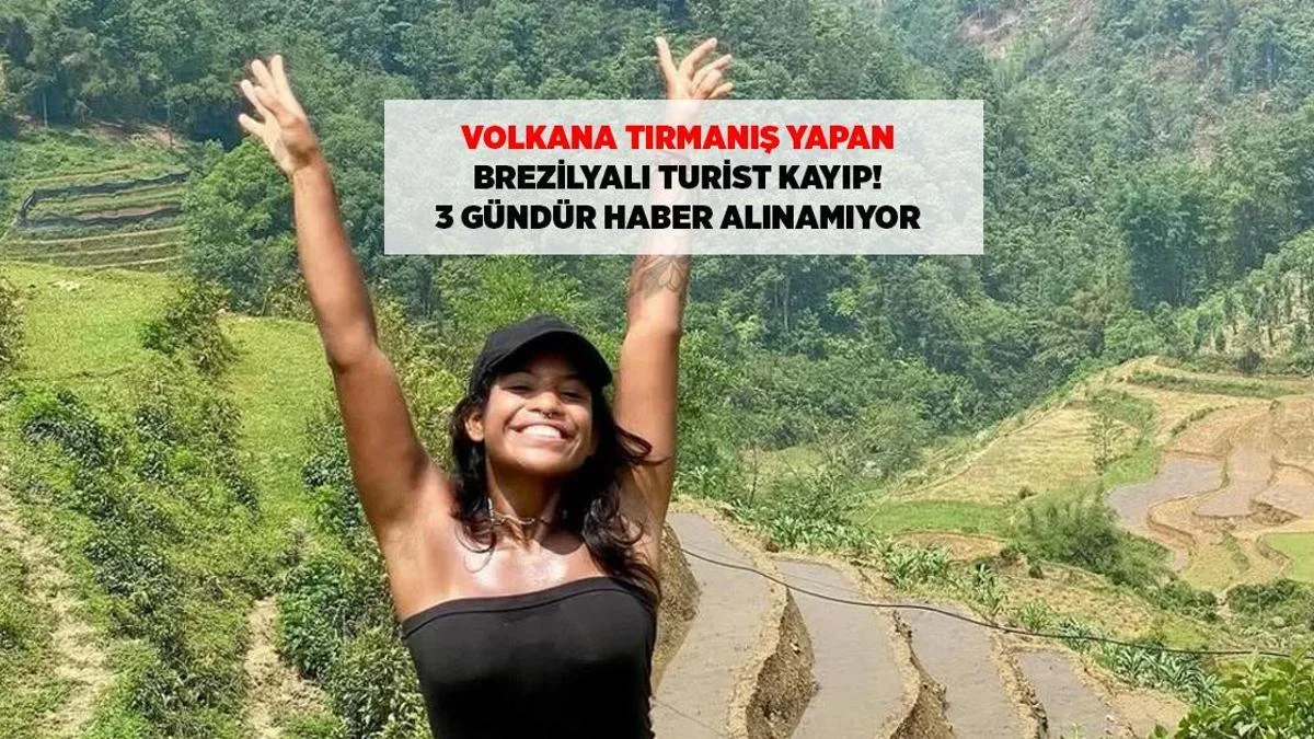 Vulkana dırmaşan braziliyalı turist itkin düşdü