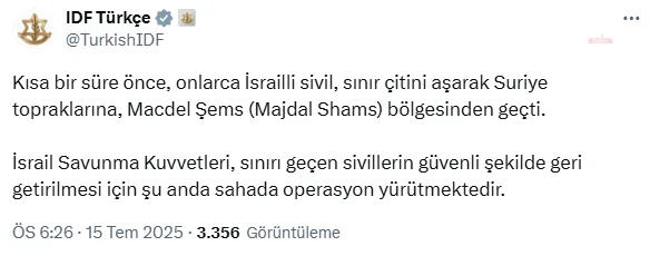 İsraildən yeni əməliyyat siqnalı: Onlarla mülki Suriyaya keçdi
