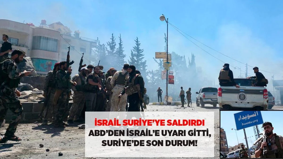 Suriya: İsrail Süveyda'nı hədəf aldı, ABŞ-dan İsrailə kəskin xəbərdarlıq