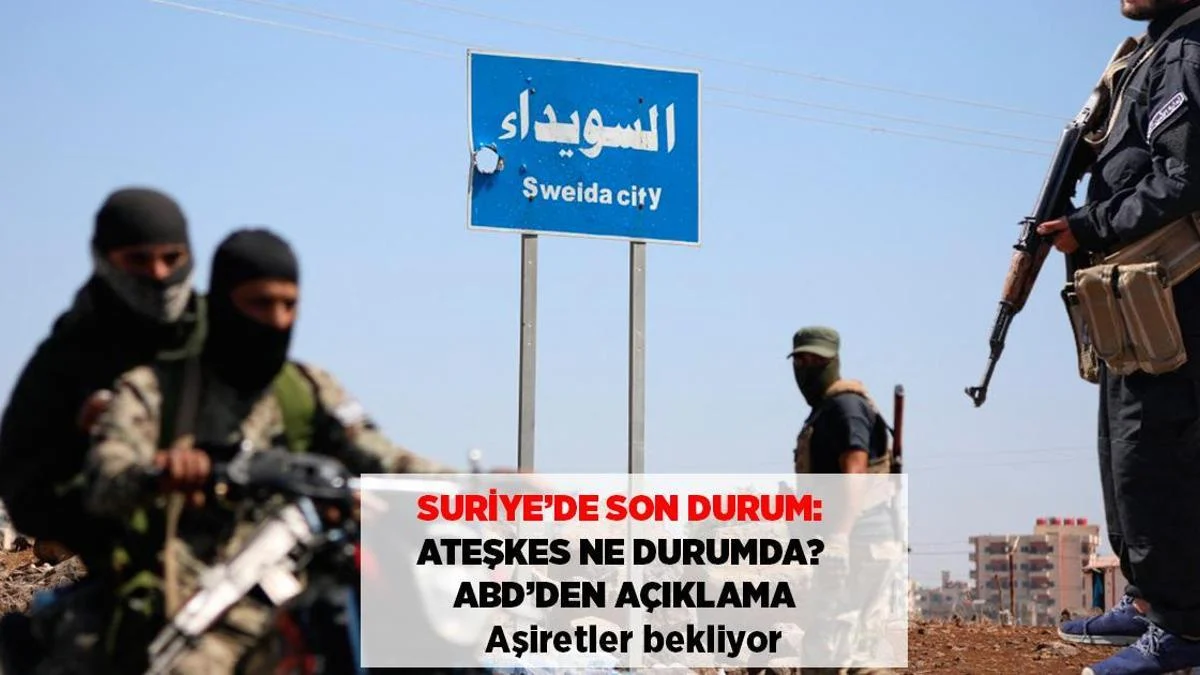 Suriyada vəziyyət gərginləşir Sveydə təyəqqüzdə ABŞ-dan bəyanat
