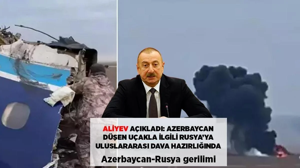 TƏCİLİ: ƏLİYEV: AZƏRBAYCANDAN RUSİYAYA DÜŞƏN TƏYYARƏYƏ GÖRƏ BEYNƏLXALQ İDDİA