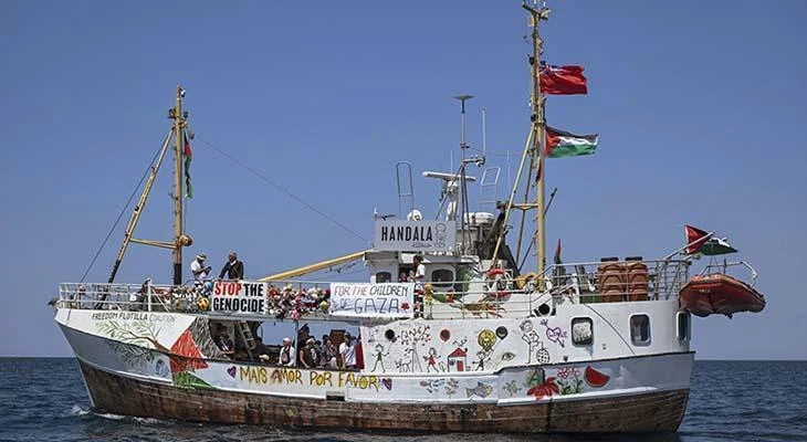 Handala Gəmisi Qəzzaya Yardıma Çatır