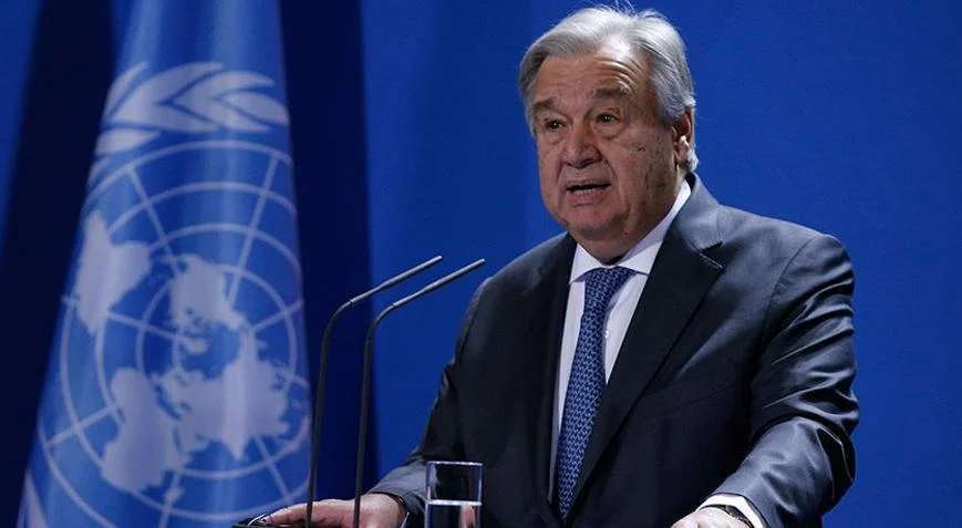 Guterreş: Qəzza xalqını aclığa məhkum etmək qəbuledilməzdir