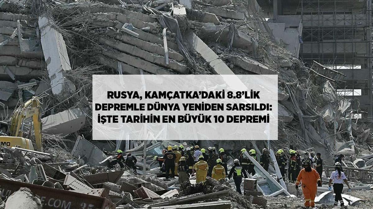 Kamçatkada 8.8 Maqnitudalı Zəlzələ: Dünya Gündəmində Tarixin Ən Böyük 10 Sarsıntısı