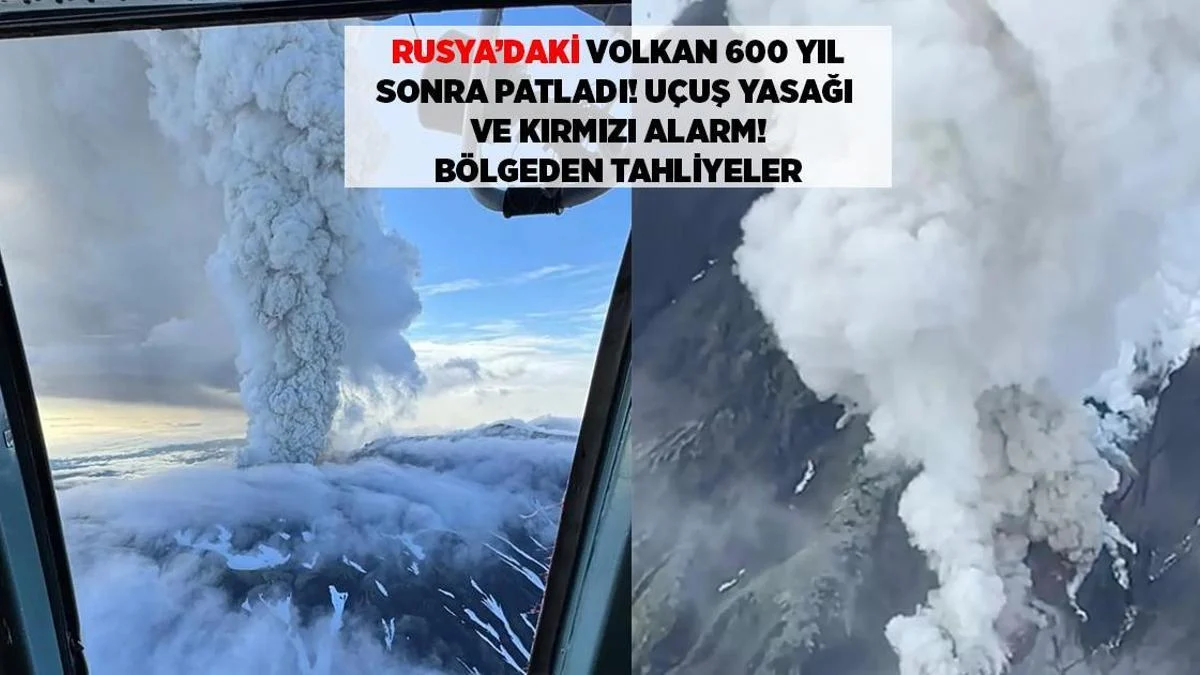 SON DƏQİQƏ: RUSİYADA 600 İL SONRA VULKAN PÜSKÜRDÜ, 8.5 KM HÜNDÜRLÜYÜNDƏ KÜL, BÖLGƏDƏ HƏYƏCAN