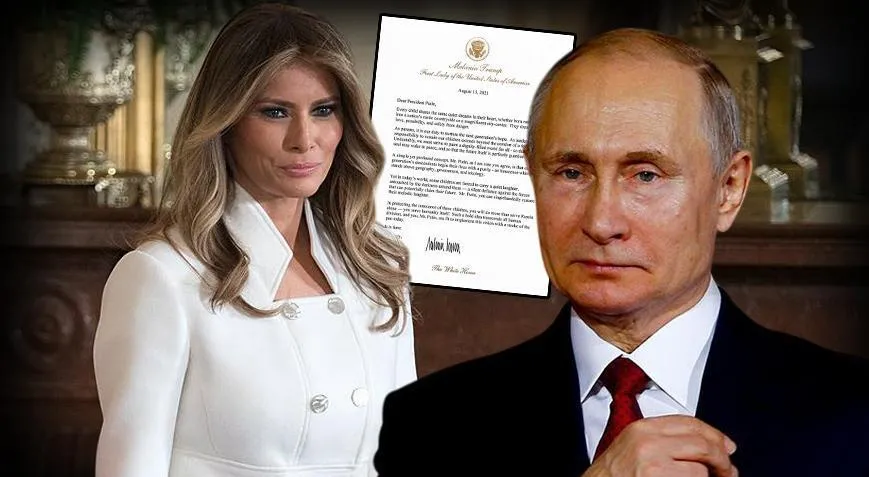 Melania Trump Putinə: "Bir qələmlə müharibəyə son!"