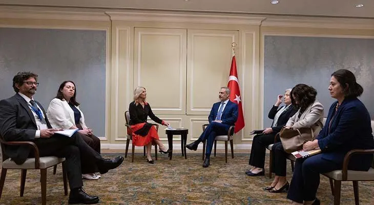Xarici İşlər Naziri Hakan Fidan İrlandiya-Türkiyə Dostluq Qrupu üzvlərini qəbul etdi