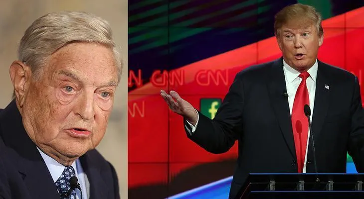 Trampdan Soros və oğluna: Dəlilər ölkəni dağıtmayacaq