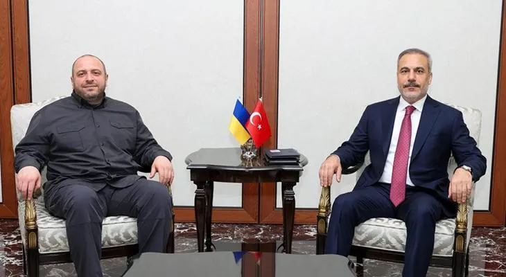 XİN rəhbəri Hakan Fidan Ukrayna Milli Təhlükəsizlik və Müdafiə Şurası katibi Umerovla görüşdü