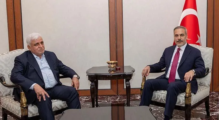 XİN başçısı Hakan Fidan Həşdi Şabi sədri Əl-Feyyadla görüşüb