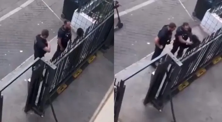 Fransız polisi qalmaqalı: Tüpürüb sillə vuran polisin görüntüləri yayıldı