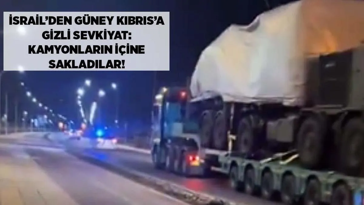 İsrail Cənubi Kiprə 'Barak MX'ləri yük maşınlarında gizli daşıyıb