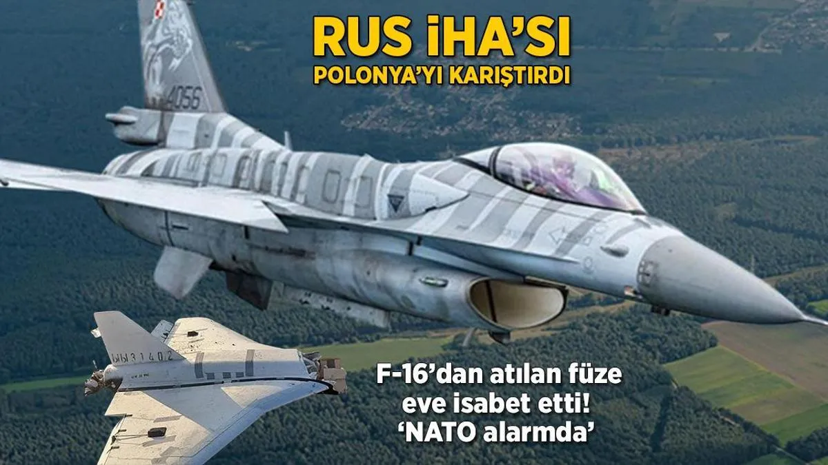 Polşada Rusiya PUA-sı insidenti F-16 raketi evə düşdü NATO həyəcanda