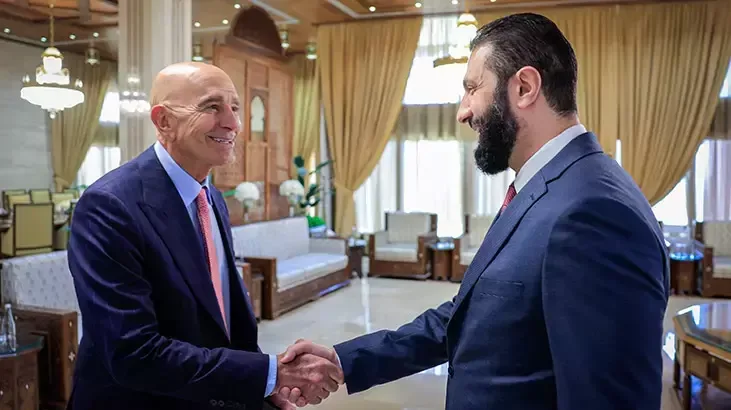 Suriya Prezidenti Şara və ABŞ təmsilçisi Barrack görüşüb