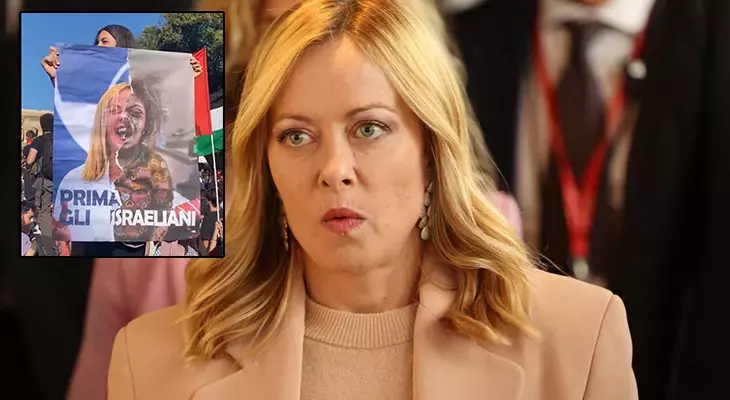 İtaliya Baş naziri Meloni "Qəzzadakı soyqırımda şərikçilik"lə ittiham olundu: Romada plakatlı aksiya