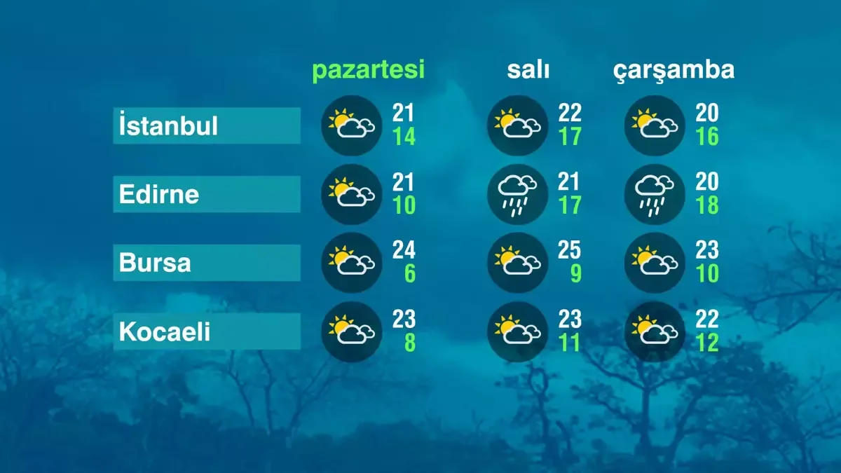 17 noyabr 2025-ci il hava proqnozu