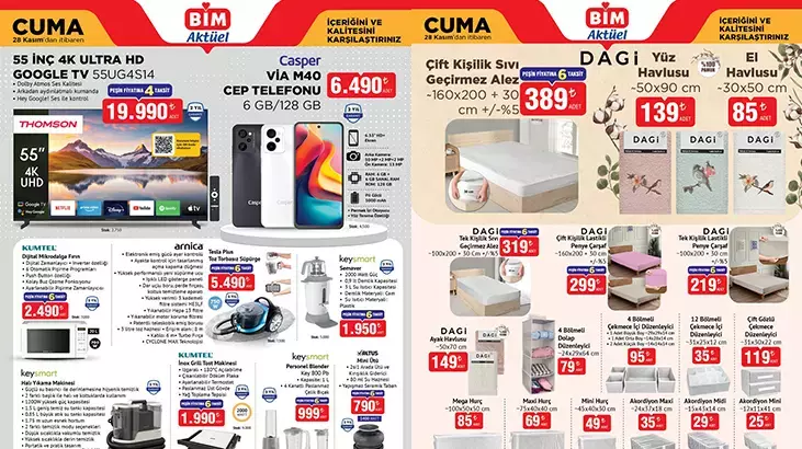 BİM-in 25-28 Noyabr üçün yepyeni məhsul təklifləri açıqlandı