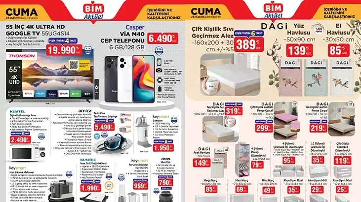 BİM-in 25-28 Noyabr üçün yepyeni məhsul təklifləri açıqlandı