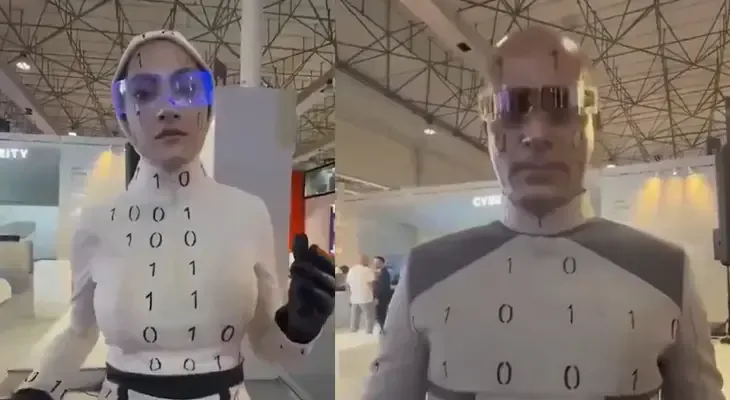 Texnologiya sərgisi sarsıldı Robotların insan olduğu bir detalla ifşa edildi