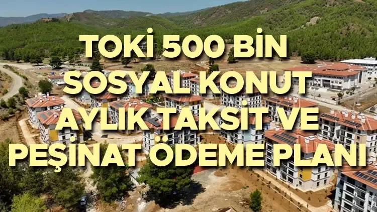 TOKİ-nin 500 min mənzil layihəsi: 2025-ci ilin aylıq ödəniş, ilkin ödəniş və taksit təfərrüatları