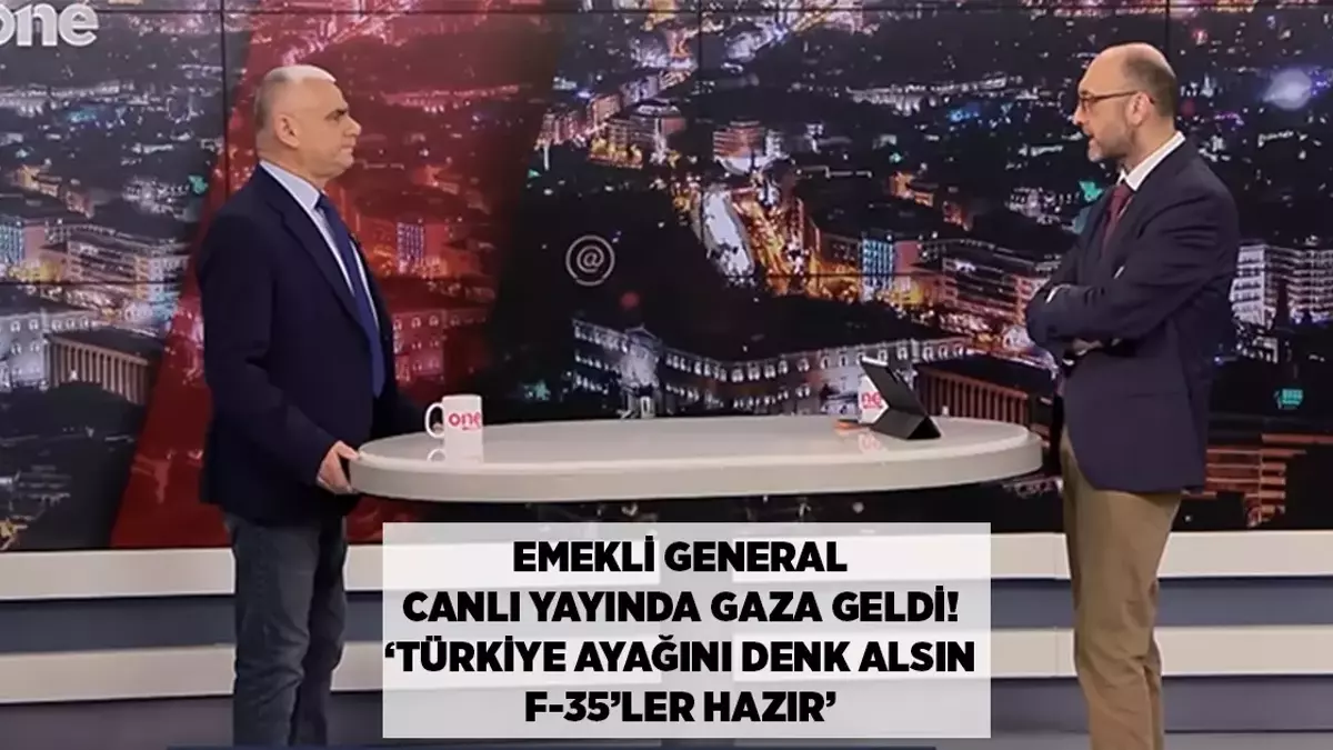 Təqaüdçü general canlı efirdə coşaraq Türkiyəni F-35-lərlə hədələdi