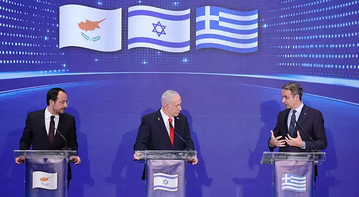 Yunan müxalifəti üçlü zirvəni Şərqi Aralıq üçün təhlükə adlandırdı