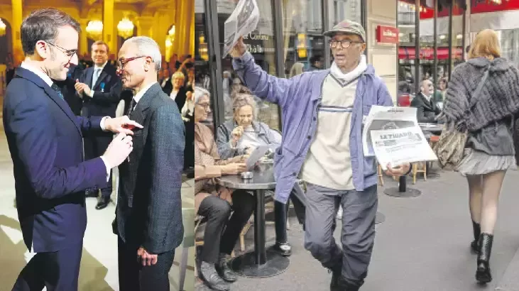 Qəzet satıcısı Əkbər mükafatlandırıldı