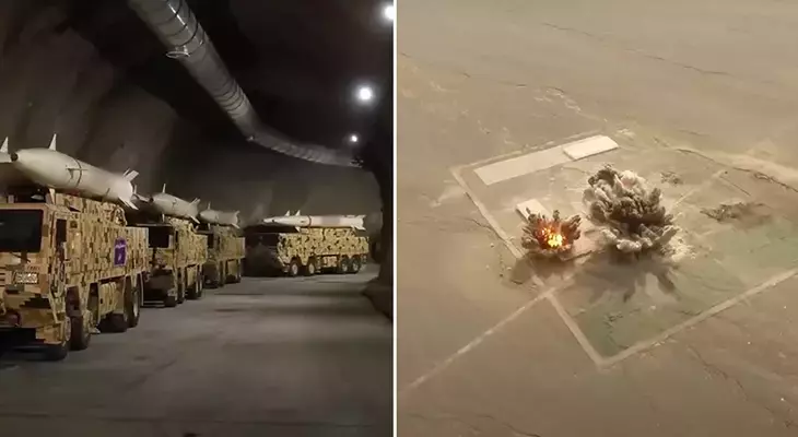 İranın yeraltı raket şəhəri: Düşmənə xəbərdarlıq